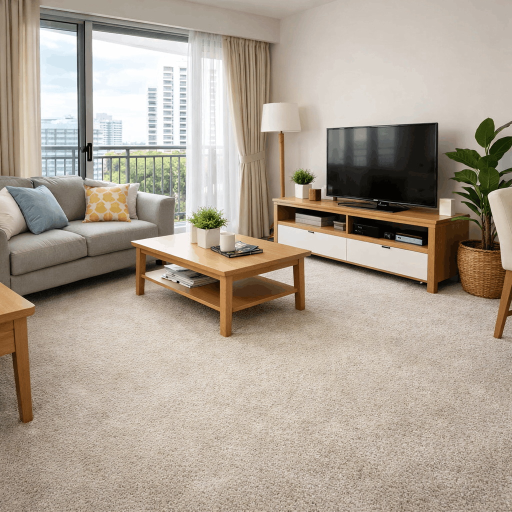 Clean carpet in a Singapore HDB or condominium living room
