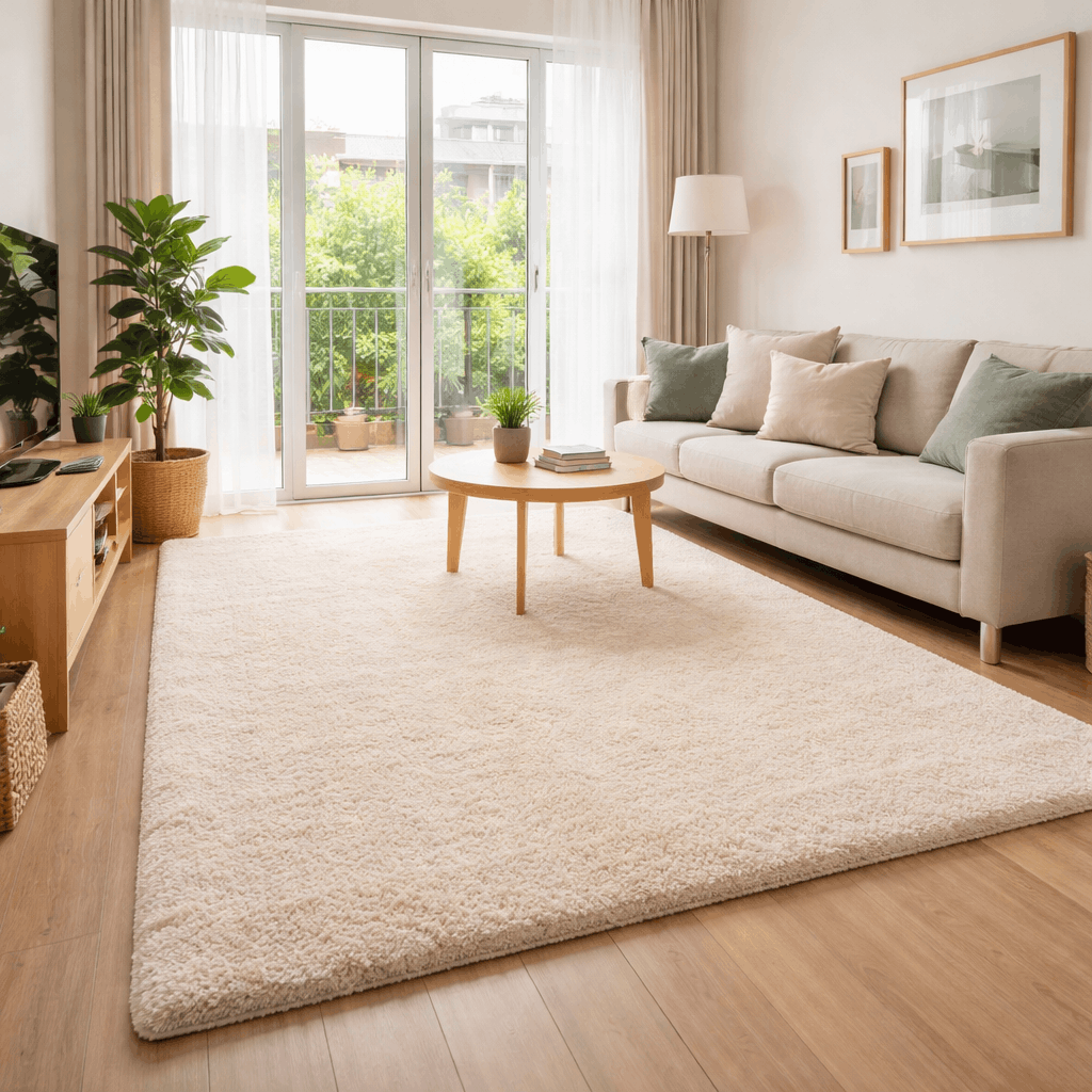 Professionally cleaned carpet in a Singapore HDB or condominium living room