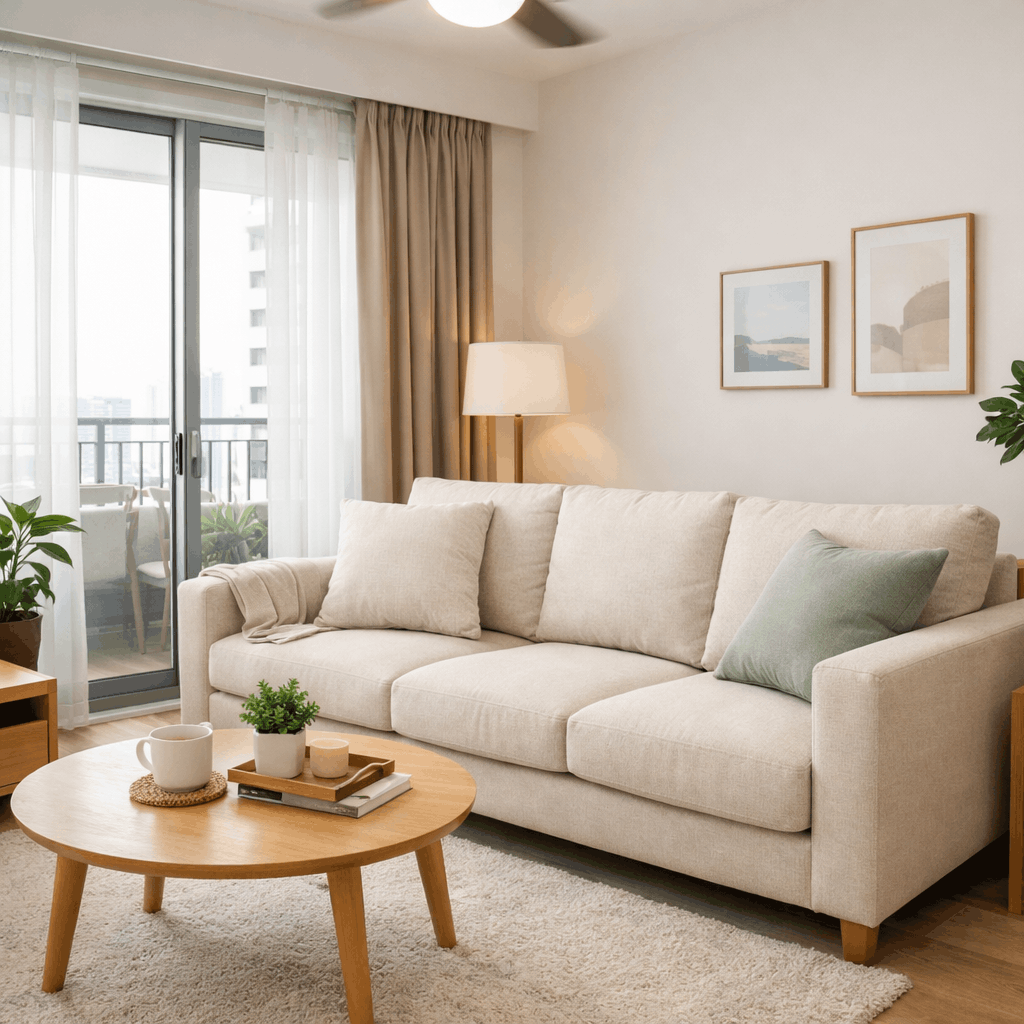 sofa in a singapore living room