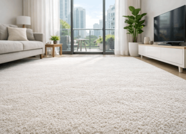Clean carpet in a modern Singapore home with bright natural lighting