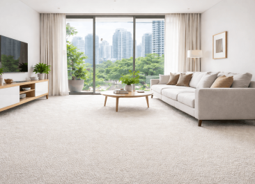 Clean carpet in a modern Singapore home with bright natural lighting