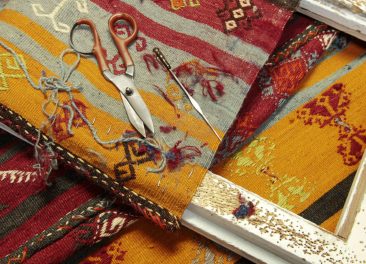 Rug repairing process